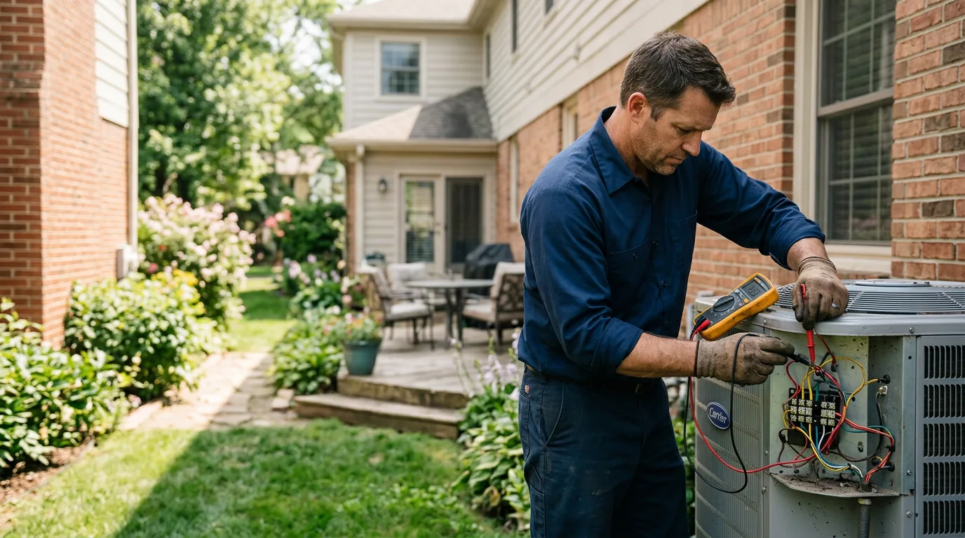 HVAC technician working near Boyers, PA